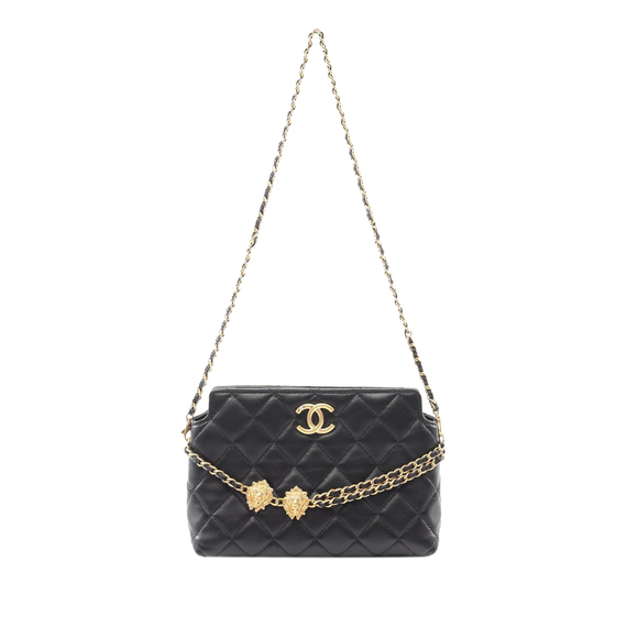 Pre-Loved Chanel Quilted Lambskin Leo Shoulder Bag - Picture 1 of 7